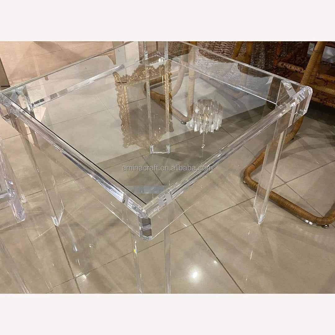 A&C Custom Wedding Event Furniture  Transparent Acrylic Sweetheart Table for Wedding Decoration