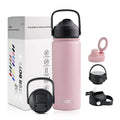 Custom logo Powder Coated Stainless Steel Double Wall Insulated Vacuum Flask Coffee 18oz 18 oz Sport Water Bottle