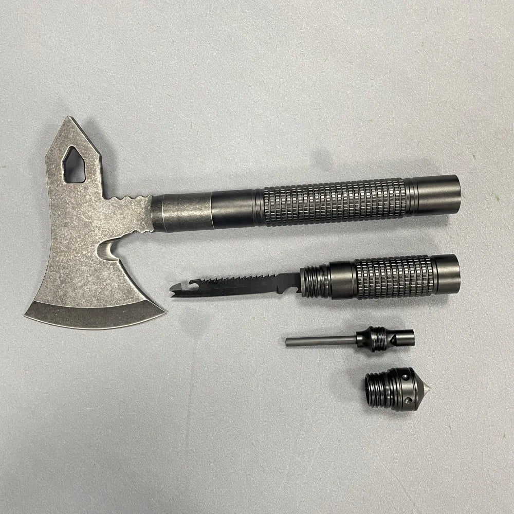 Multi-Purpose Survival Axe Outdoor Camping Hatchet Hiking Hunting Tactical Battle Axe