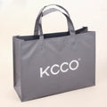 Custom Printed Logo Letter Large Eco-Friendly Non-Woven Tote Long Strap Handled Reusable Recycled Shopping Bag Fabric Material
