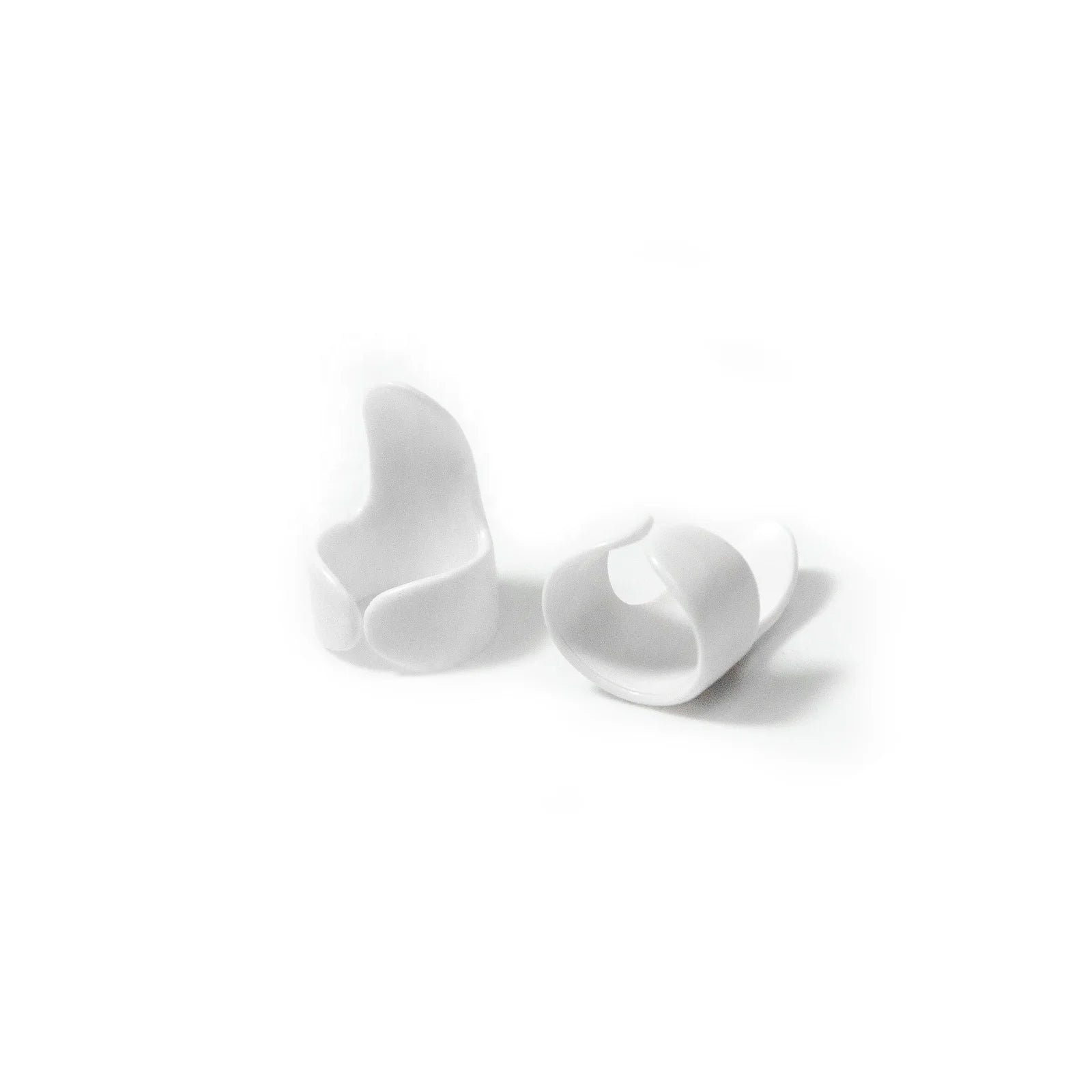 BEN YEDD White Plastic Finger Caps Sewing Thimble Finger Covers Plastic Polishing Thimbe Anti Wear