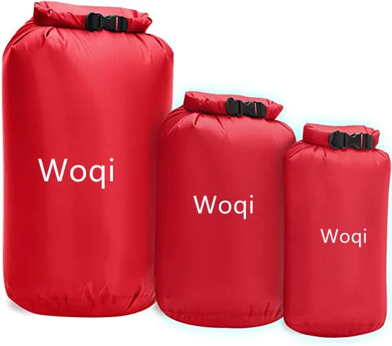 WOQI WQ-LG01 Ultra Lightweight Airtight Waterproof Ripstop Roll-Top Dry Bag-Must-Have Outdoor Accessory for Camping Hiking Daily