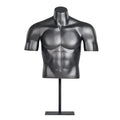 Fiberglass Muscle Adult Half Body Male Mannequin Without Head and Arms