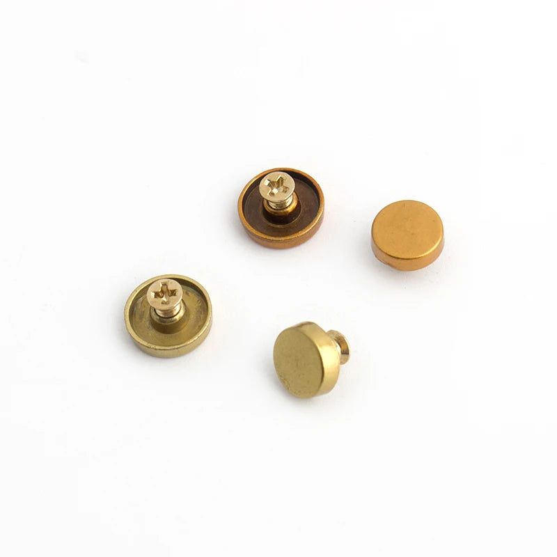 Nolvo World Fashion Garment Accessories Custom Logo Decorative Metal Pyramid Stud Flat Rivet for Jeans and Bags
