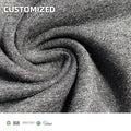 Eco-friendly 340Gsm Knit Bamboo Cotton Elastane Blend Fabric for Garment
