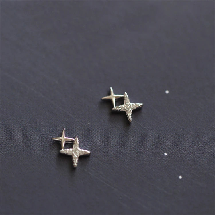 Wholesale Cute Earrings Korean 925 Silver Sterling Fashion Small Earrings