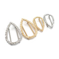 New Design Front Bikini Connector Gold Plated Bikini Connector for Swimwear Accessories Irregular Buckle for Dress/Swimwear