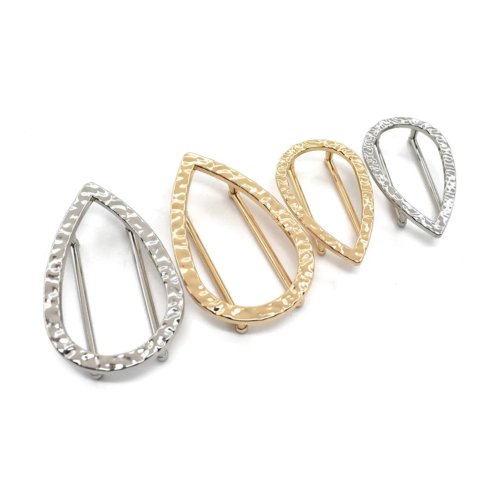 New Design Front Bikini Connector Gold Plated Bikini Connector for Swimwear Accessories Irregular Buckle for Dress/Swimwear
