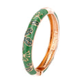 Daili Wholesale Cute Rose Gold Pastel Green Bracelet Bangle for Girl Jewelry Bangle Custom Bangles