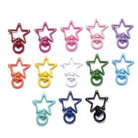 Factory Price Star Lobster Clasp Key Hooks DIY Jewelry Findings for Making Key Rings Key Chain Accessories