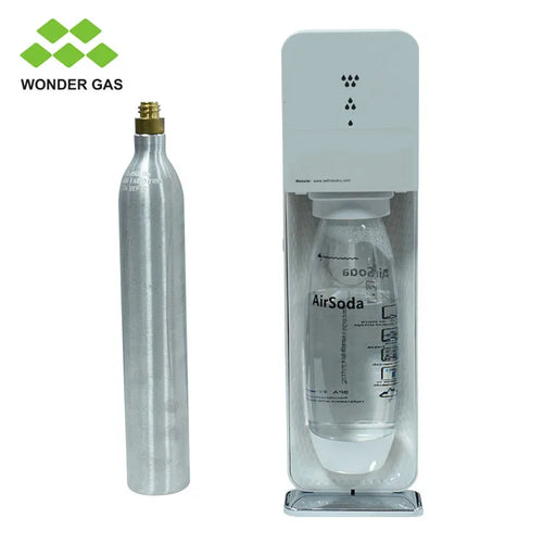 0.6L Soda Cylinder TPED Certification ISO7866 CO2 Aluminum Cylinder for Beverage Soda Maker