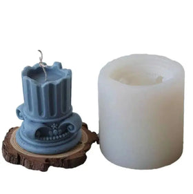 HY 3D DIY Candles Mold Roman Column Candle Silicone Molds