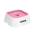Factory Wholesale Pink Splash-proof Overflow Tip-proof Dog Water Bowls for Cats Dogs Pet Supplies Accessories