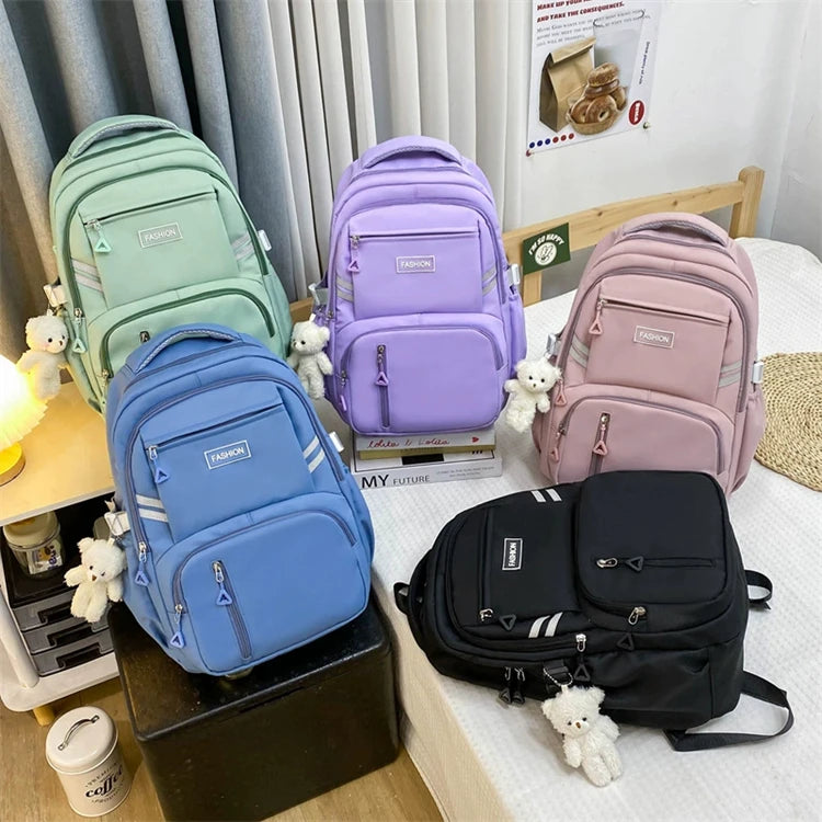 2026 Best Selling Girls Travel Red Floral Printing Zipper Waterproof New Fashion College Graffiti Student School Backpack