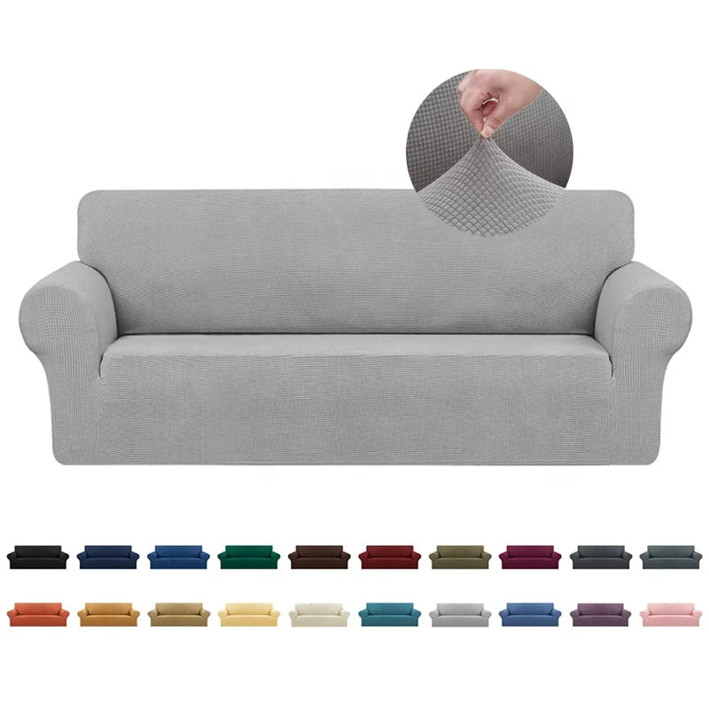 Jacquard Spandex Washable Sofa Cover Three-seat Sofa High Stretch Elastic Living Room Use Kids Dog Protection Home Textile