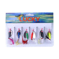 7.8G Hot Sale 6pcs Mixed Colors Spinner Bait Combo Metal Spoon Fishing Lure Set