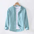 2024 New Design Fashion  Shirt for Men Linen Long Sleeve Eco-friendly Spring Autumn Casual Men's Shirt