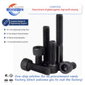 DIN 912 High Strength Carbon Steel Cylindrical Head Hex Socket Bolt Black Oxide Zinc Plated Cup Bolt