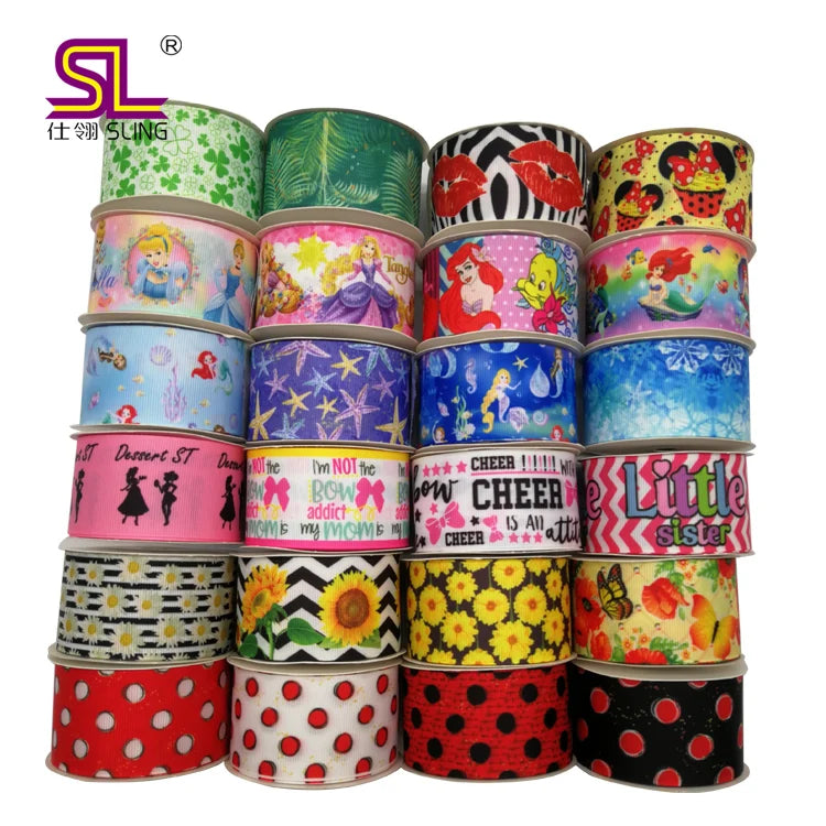 Low MOQ Cartoon grosgrain Printing Ribbon