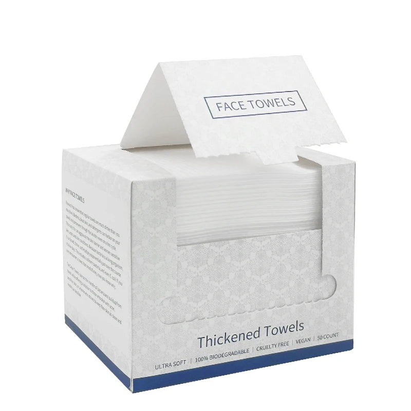 2025 Hot Selling Organic Soft Cotton Hand and Facial Wash Cleaning Tissue Salon Spa Makeup Disposable Clean Face Towel