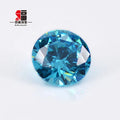 Baifu 5A Quality Aquamarine Color CZ Stone Round Brilliant Cut 1.0-3.0mm Cubic Zirconia Loose Gemstones Wholesale