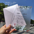 2026 Rustic Acrylic Invitation Wedding Cards Thickness 3mm clear Acrylic MegaBDM