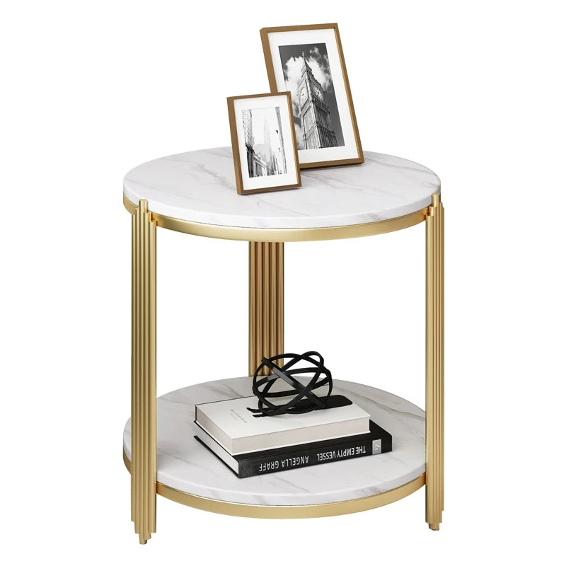 Nordic Furnitures Rectangle Gold Metal Sofa Side Table Coffee Table Living Room Modern