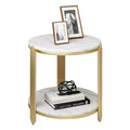 Nordic Furnitures Rectangle Gold Metal Sofa Side Table Coffee Table Living Room Modern MegaBDM