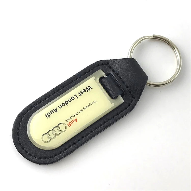 Hot Selling Promotion Gift Car Logo Pu Leather Keychain Holder  in Key Chains
