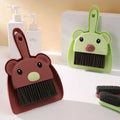 Mini Student Desk Broom Dustpan Set Children's Pet Clean Small Broom with Table Sweep Function for Small Spaces