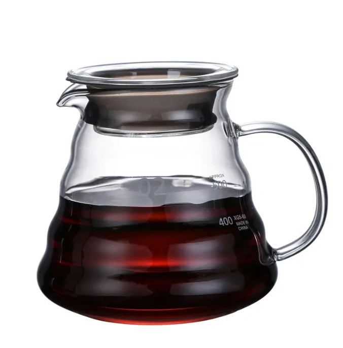 Wholesale 300 ml Elegant Cup Business Gift Set of Pots Coffee Pot Set Glass Cloud Pot for Kitchen Cafe