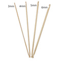 Bamboo Double End Crochet Hooks 3+4+5+6mm