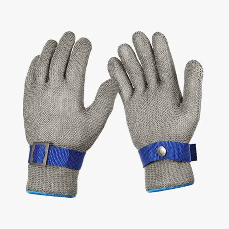 Food Grade Anti Knife Gloves A9 Stainless Steel Wire Butcher Kitchen Anti Cut Resistance Proof Safety Work Glove MegaBDM