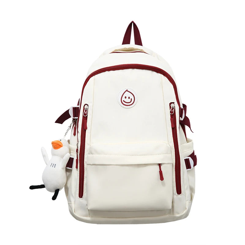 New Korean Vintage Fashion Backpack Simple Travel Student School Bag One Piece Dropshipping 3912