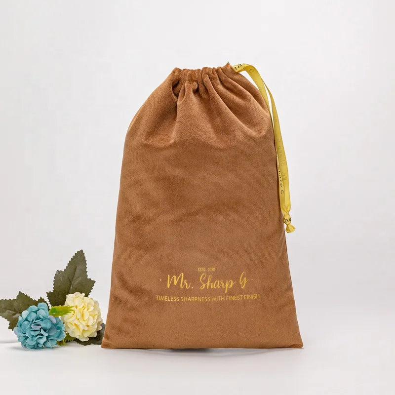 Wholesale Multi-Use Custom Promotional Large Velvet Drawstring Bag for Clothing Shoes Socks-China Online Shopping Site
