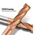 Industrial HRC55 Carbide 4-Flute Face Mill Cutter - 4mm-12mm CNC Router Bits for Metal RoHS