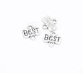 AA00261 Alloy Engraved Best Friend Word Pendant Charms for DIY Necklaces Bracelets Bangles Key Chains