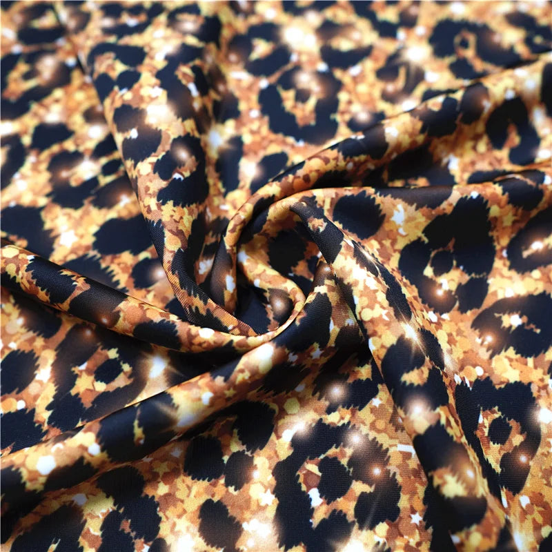Hight Quality Quick Dry Digital Printed UV50+polyester Knitting Shiny Swimwear Swim Fabric for Swimwear 230-250gsm