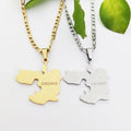I LOVE Oromia Map Pendant Necklace Fashion Design Hollow Map of Oromia Patriotic Symbol Necklace Gift for Unisex