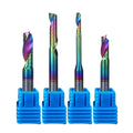 8mm Single Flute Aluminum Dedicated End Mill Cutter Door Window Router Bits Colorful Coating OEM Customized Support MOQ 10 Pcs