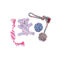 Kangdarpet Dog Toy Teeth Grinder Durable Biting Rope Self-amusement Toy Entertainment for Pets Teddy Bear Toy Pet Supplies