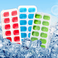 Eco-Friendly Food Grade Silicone Ice Cube Tray with Easy Release Cube Molds and Lid