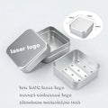 New Design Laser Logo No Rust Travel Tin Soap Box Three Layer Draining Water Aluminum Soap Case for Soap Bar Bathroom