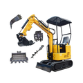 new design cheapest 1.2 ton  mini excavator with cab micro excavator mini digger
