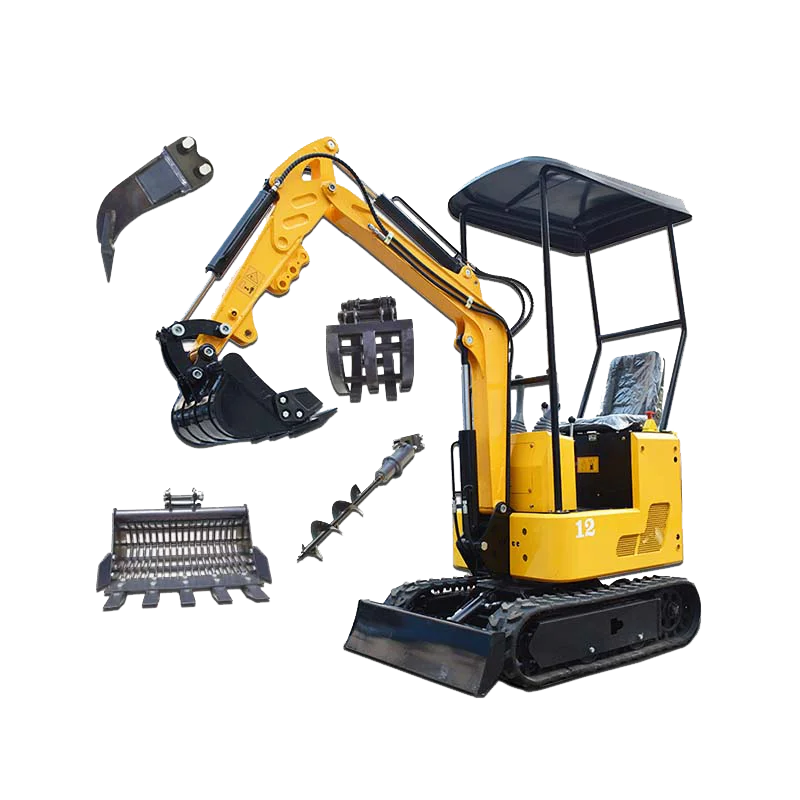 new design cheapest 1.2 ton  mini excavator with cab micro excavator mini digger