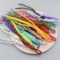 Wholesale Colors Nylon Braided Rope Car Key Chains Bag Charms Rope Braided Lanyard Keychain Diy Rope Keychain Accessories