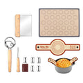OEM/ODM Must Have Kitchen Gadgets Modern Style Rectangle Silicone Baking Set Kitchen Oven Bread Mat and Ball Wholesale Bread Baking Tool