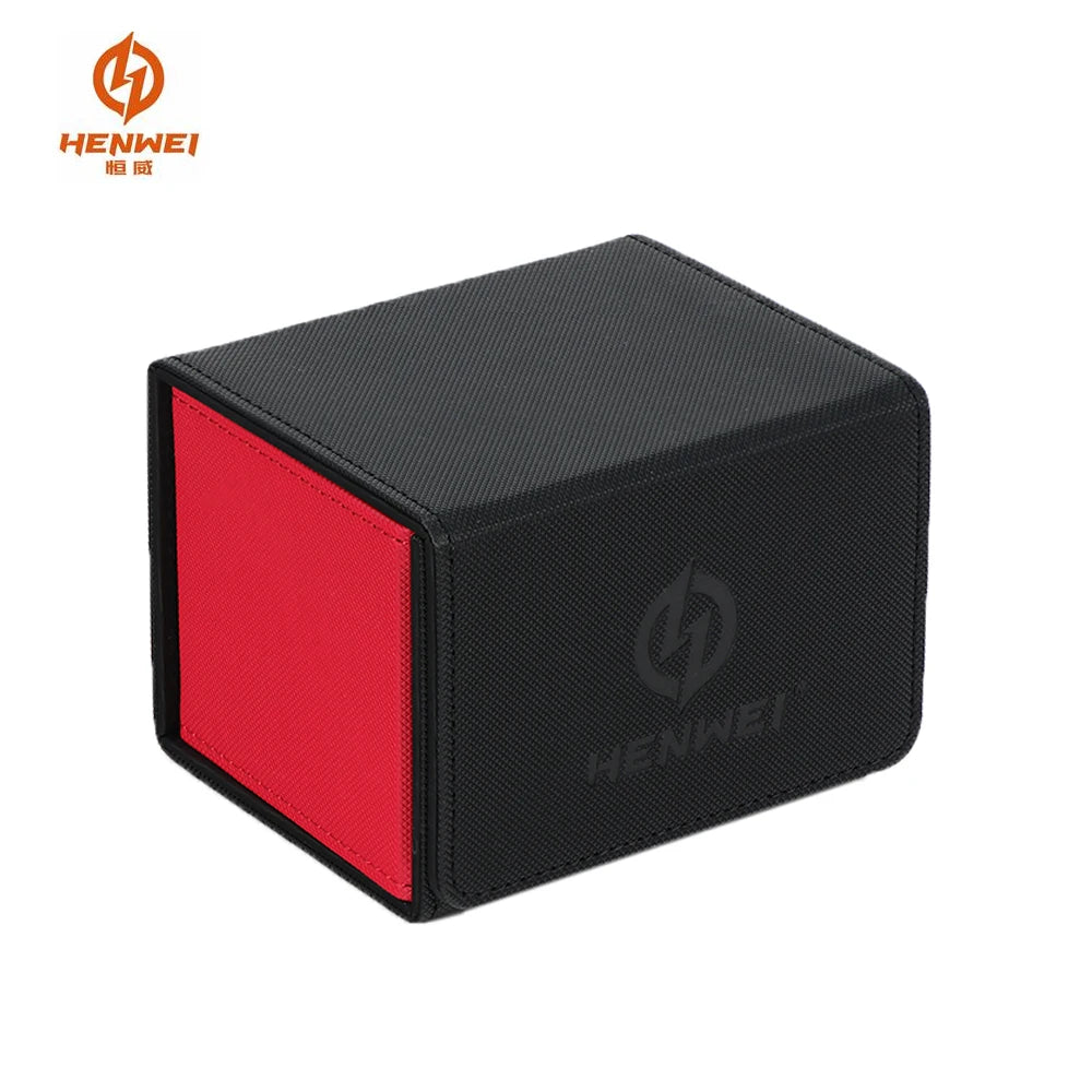 Customized PU Leather Flip Card Protector Deck Box for Trading Card Storage for Board Game Collection