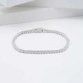 Starsgem Custom Round Brilliant Cut 3.5mm 10k 14k  Gold Moissanite Lab Grown Diamond Moissanite Bracelet Chain Women