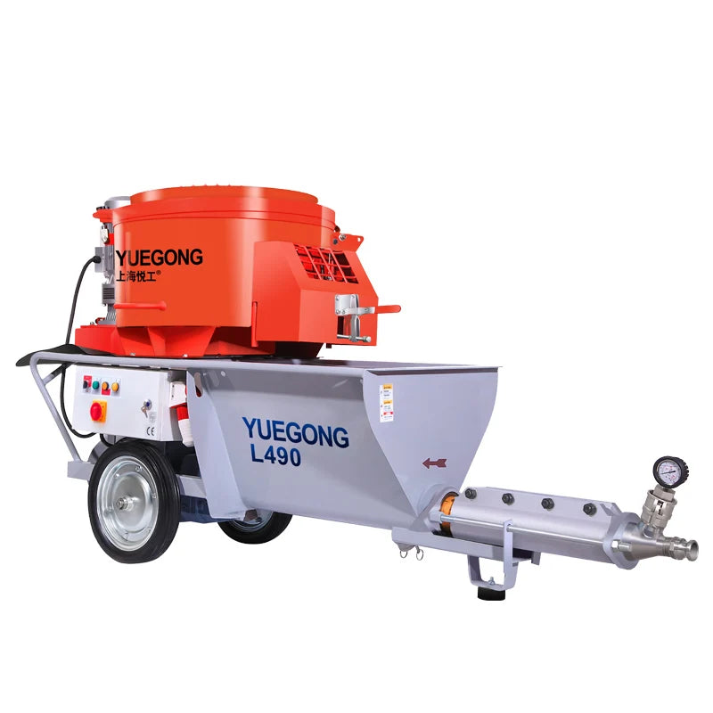 With CE Construction Cement Mortar Sprayer Machine Small Electric Wall Plastering Machine Concrete Stucco Mixer With Pump